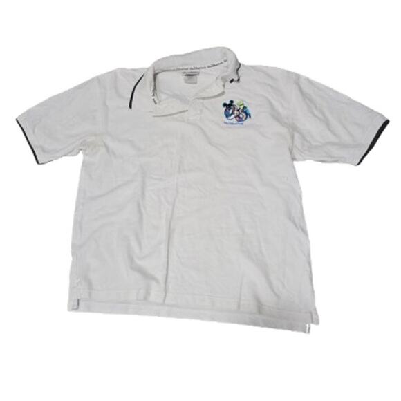 Vintage 2006 Walt Disney World Polo Shirt Large | Mickey Goofy Embroidered Logo - Picture 1 of 3
